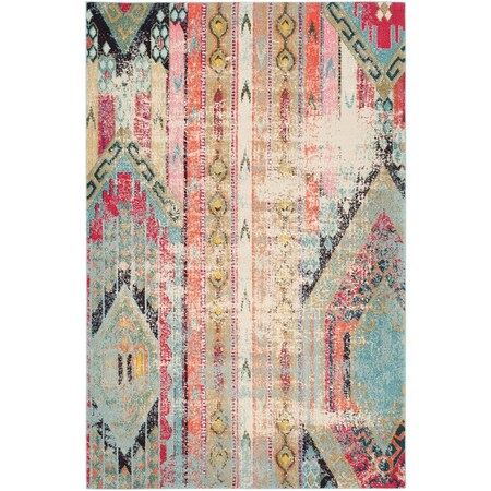 Flowers First 8 x 10 ft. Monaco Power Loomed Area Rug, Multi Color - Large Rectangle FL1860222